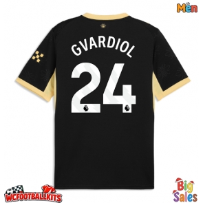 Manchester City Josko Gvardiol #24 Replica Away Stadium Shirt 2026-27 Short Sleeve